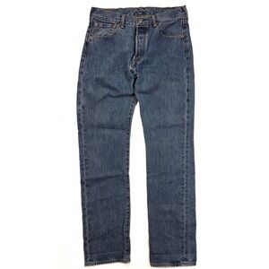 Levi's 501 Original Fit Medium Wash Straight Leg Denim Jeans Men's Size 30x32